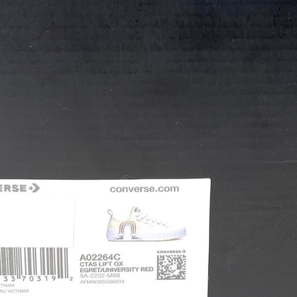 Converse CTAS Lift Platform Low Top Multi Egret Men Canvas Sneakers Size A02264C - Picture 3 of 11